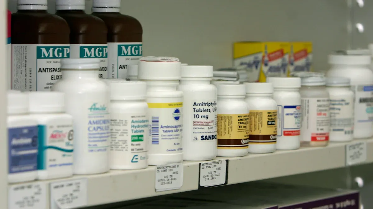 Applications de bouteilles pharmaceutiques