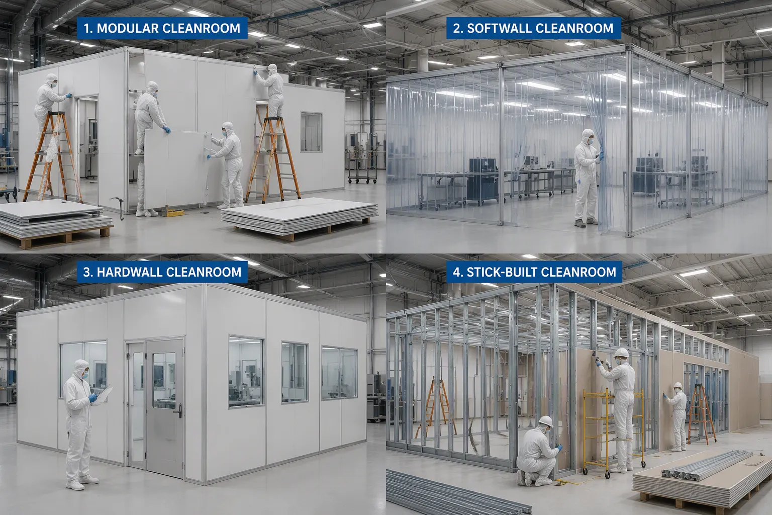 Autres types de salles blanches