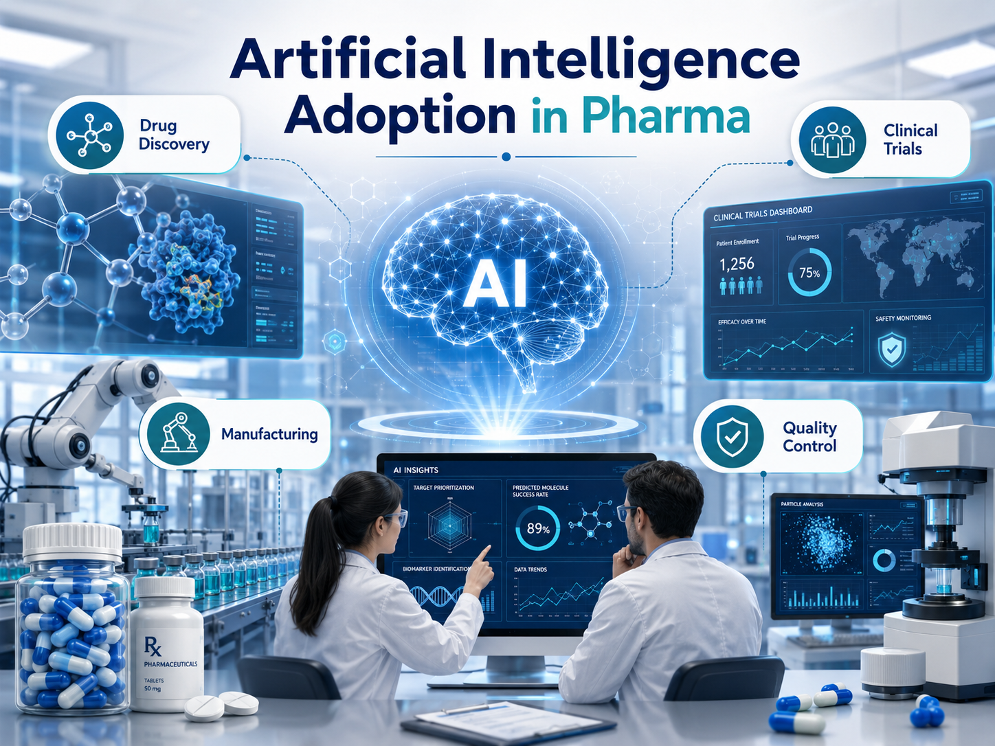 Adoption de l’intelligence artificielle dans l’industrie pharmaceutique